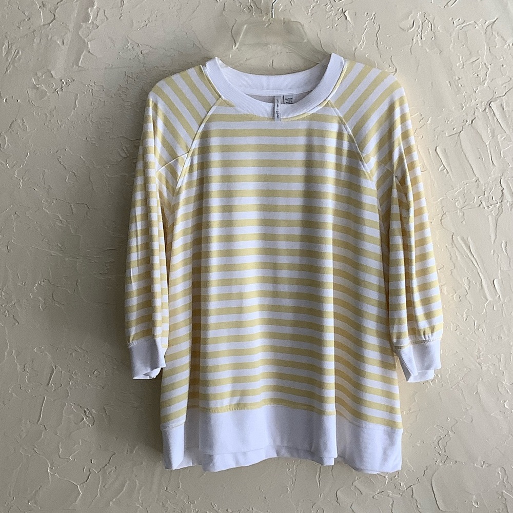 Yellow Striped Women's Top